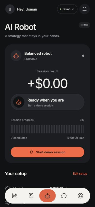 QuPokzen AI Robot screen